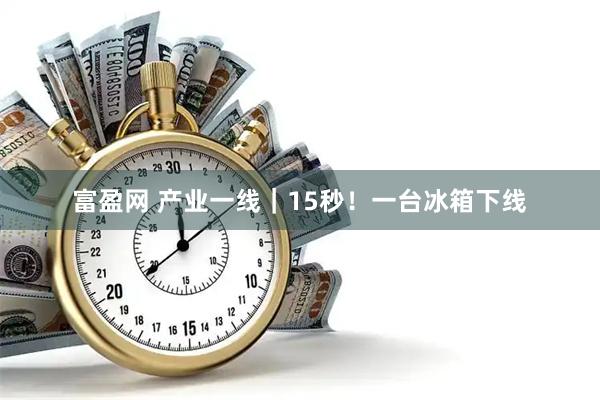 富盈网 产业一线｜15秒！一台冰箱下线